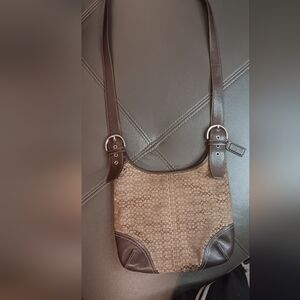 Coach Brown Signature Shoulder Bag
